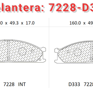 Balata delantera CANABRAKE p/ Nissan NP300 (7228-D333)