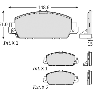 Balata delantera FAG para Honda ( 8883-D1654)
