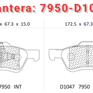 Balata delantera Canabrake p/Ford, Mazda (7950-D1047)