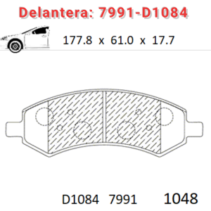 Balata Delantera Canabrake p/Dodge Ram (7991-D1084)