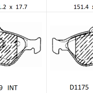 Balata delantera Canabrake p/ Ford (8289-D1175)