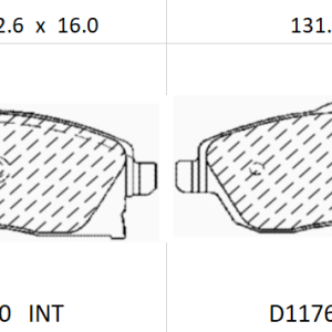 Balata delantera Canabrake p/ Chevrolet (8290-D1176)
