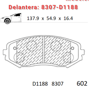 Balata Delantera Canabrake p/ Suzuki (8307-D1188)