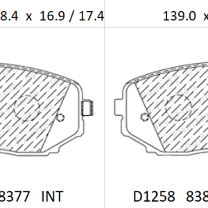 Balata delantera Canabrake p/ Ford (8377-D1258)