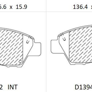 Balata delantera Canabrake p/Honda (8502-D1394)