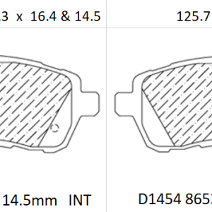 Balata delantera Canabrake p/Ford, Mazda, Suzuki (8653-D1454)