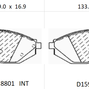 Balata delantera Canabrake p/CHEVROLET SPARK (8801-D1590)