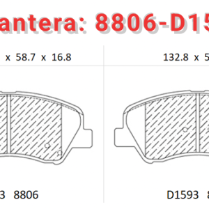 Balata Delantera Canabrake p/Attitude (8806-D1593)