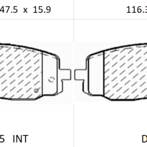 Balata delantera Canabrake p/Hyundai i10 (8815-D1601)