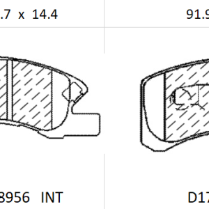 Balata delantera Canabrake p/Dodge Attitude (8956-D1731)