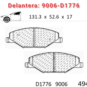 Balata delantera Canabrake p/VW Vento (9006-D1776)