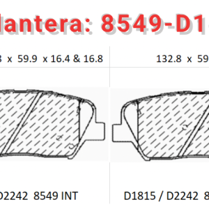 Balata delantera Canabrake p/ Hyundai (8549-D1815)