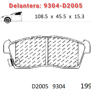 Balata Delantera Canabrake p/ Suzuki (9304-D2005)