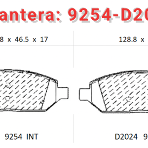 Balata delantera Canabrake p/Chevrolet Spark (9254-D2024)