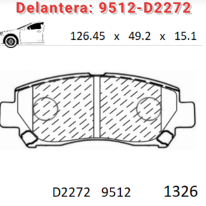 Balata Delantera Canabrake p/Suzuki (9512-D2272)