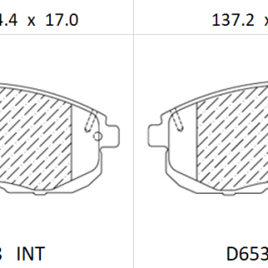 Balata delantera Canabrake p/Nissan, Suzuki (7318-D653)