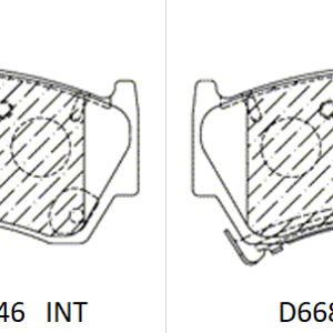 Balata delantera Canabrake p/ Nissan (7546-D668)