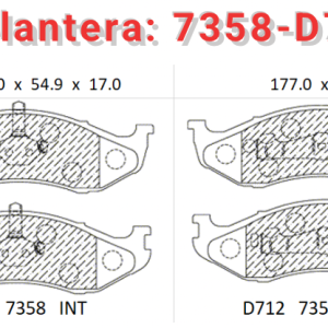 Balata Delantera Canabrake p/Jeeep (7358-D712)